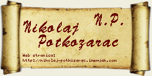 Nikolaj Potkozarac vizit kartica